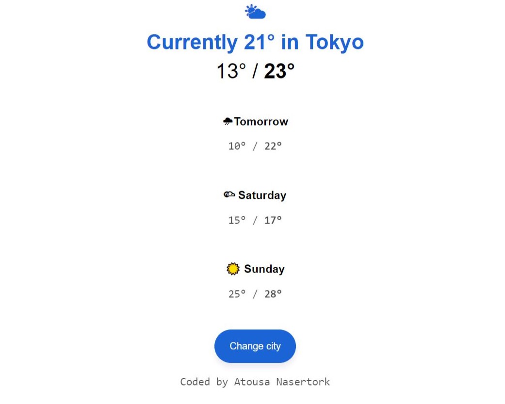 Weather Forecast App preview